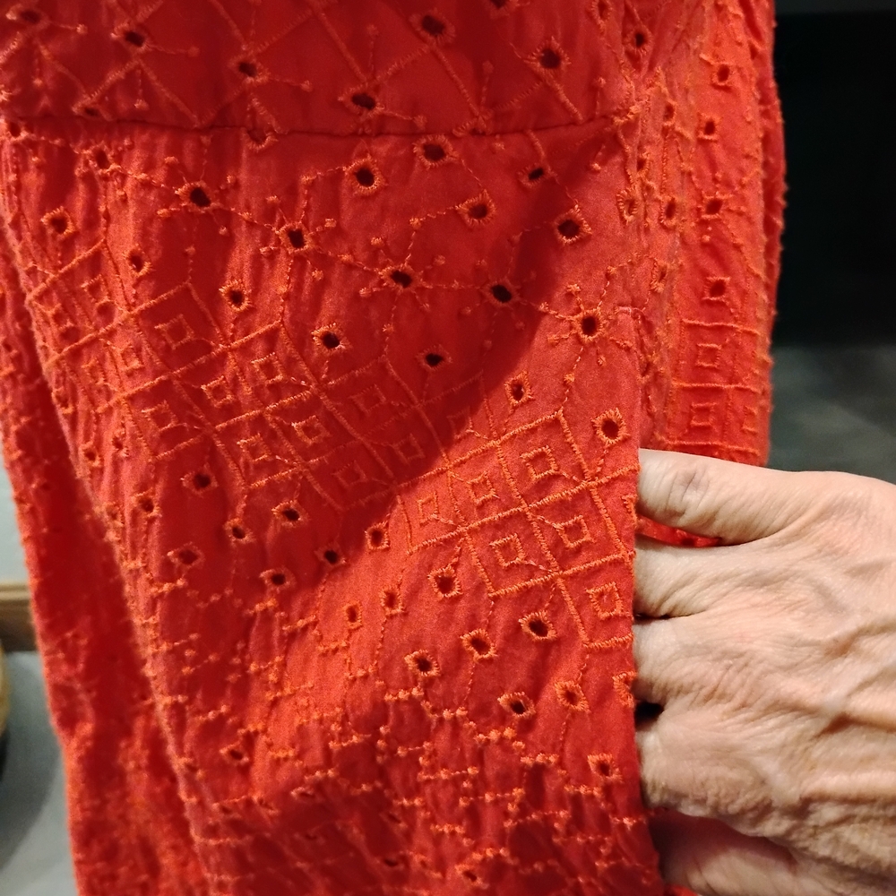 Old Navy Red Smocked Top - Picture 2 of 4